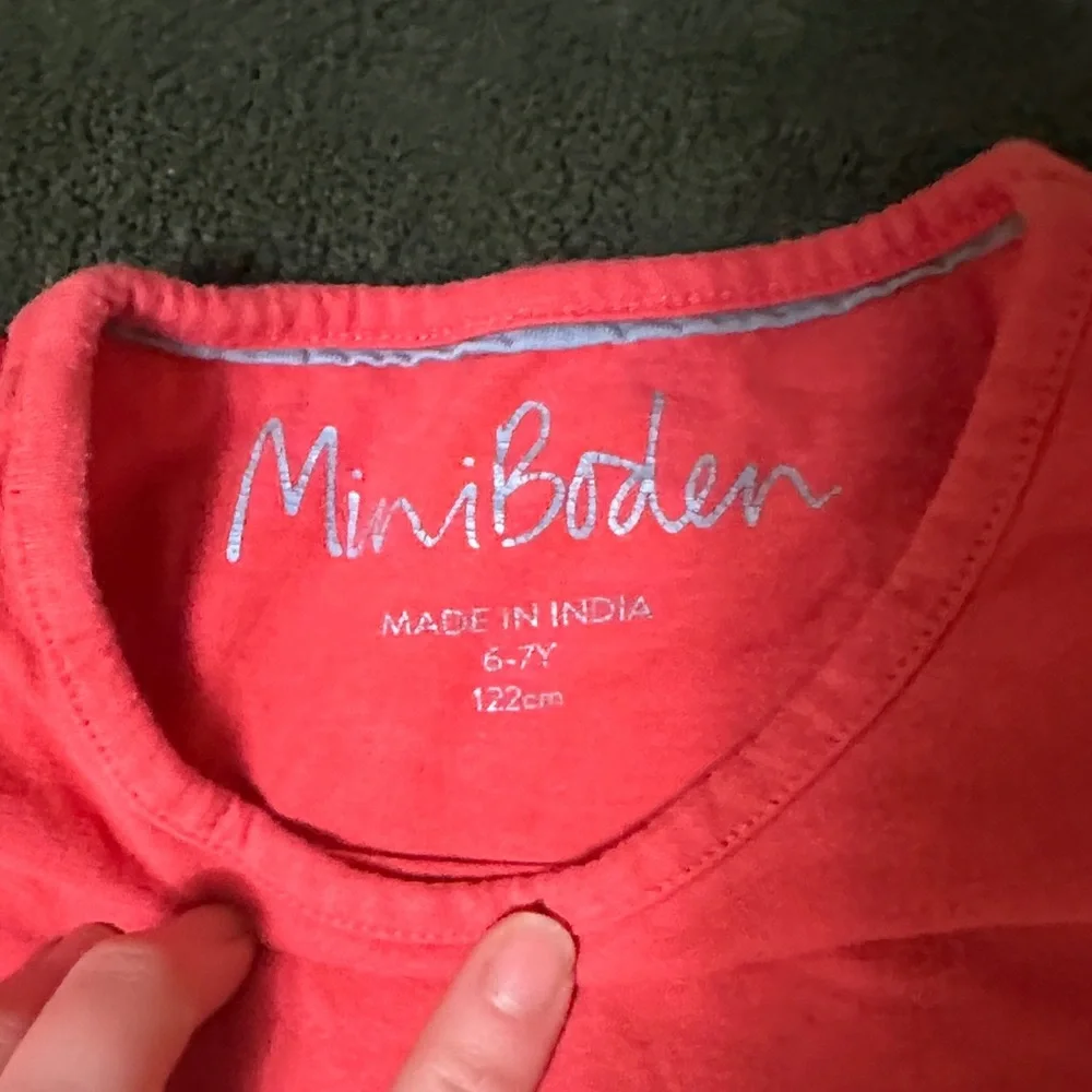 Mini Boden Red Dancer Long Sleeve Tee - Picture 2 of 5